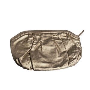 GAP - Vegan Leather Clutch Purse - Gold Color - Width 13" x Height 7.5"=